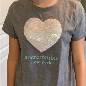 A&F flip sequin shirt.